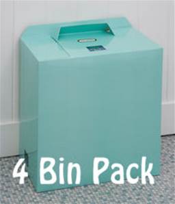 MINT GREEN BINS 4 PACK